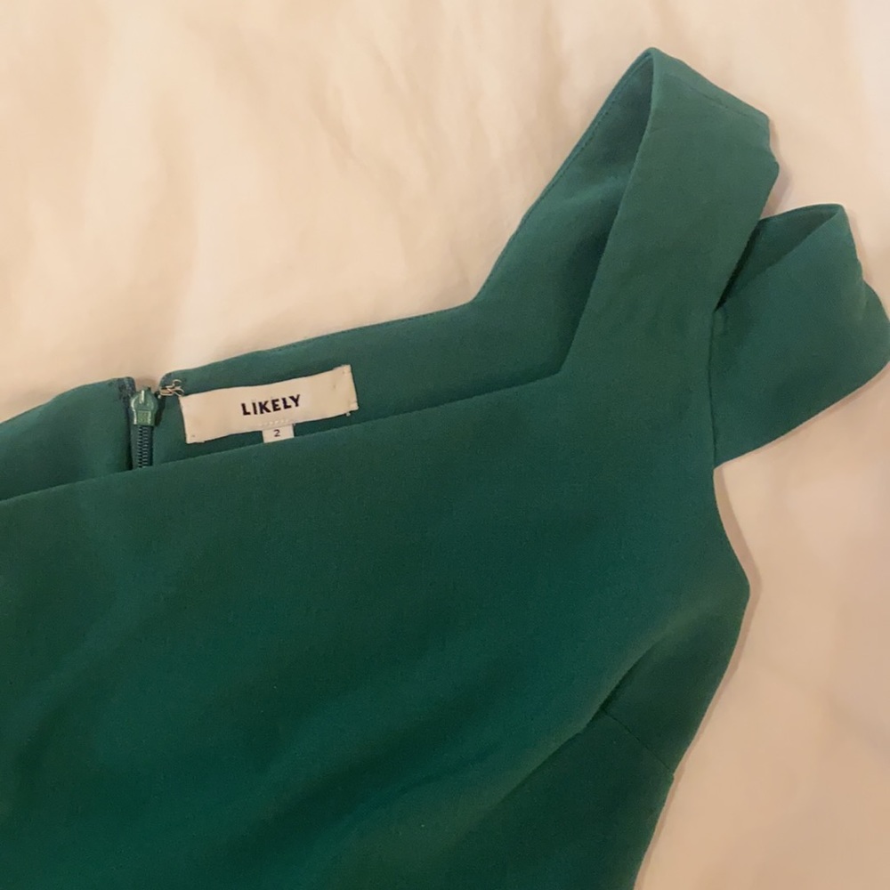 LIKELY EMERALD GREEN DRESS